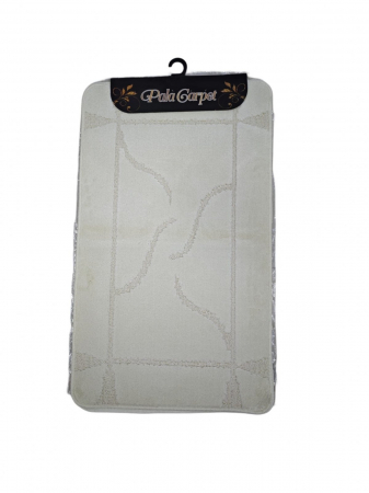 Articole Baie - Set covorase baie 3 piese, Model Abstract - Crem 60x100cm