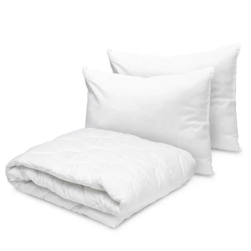 Oferta Speciala - Set Pilota Ultrasonic 200x220 Cm+2 Perne Albe 50x70 Cm