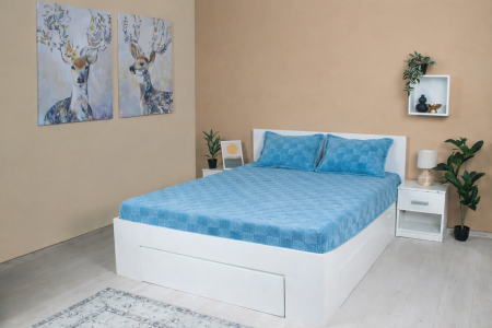 Cearceaf cu elastic si Fete Perna - Set Husa Cocolino cu Elastic 160×200 Cm +2 Fete Perna 50x70 Cm