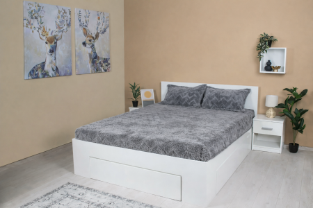 Cearceaf cu elastic si Fete Perna - Set Husa Cocolino cu Elastic 160×200 Cm +2 Fete Perna 50x70 Cm