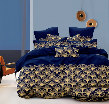 Lenjerii De Pat Dublu Din Microsatin - Set lenjerie lux pat dublu din microsatin Toscana