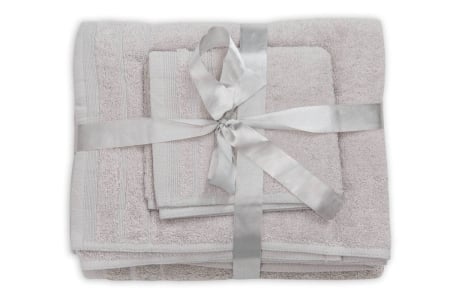 Set Prosoape Bumbac , 600 Gsm, De Fata 50x90 Cm + De Corp 70x140 + De Maini 30x50 Cm, Gri [1]