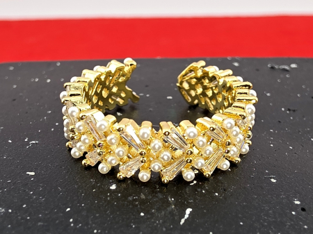 Cristale - Inel Arya auriu