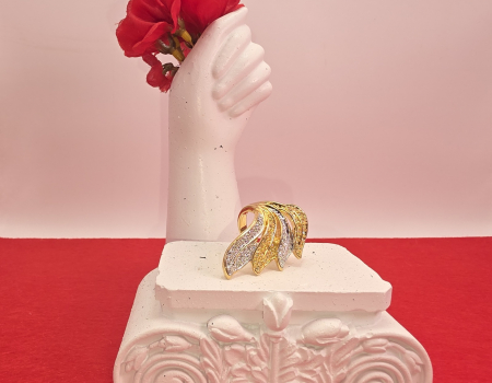 Inel Cleopatra argintiu-auriu [1]