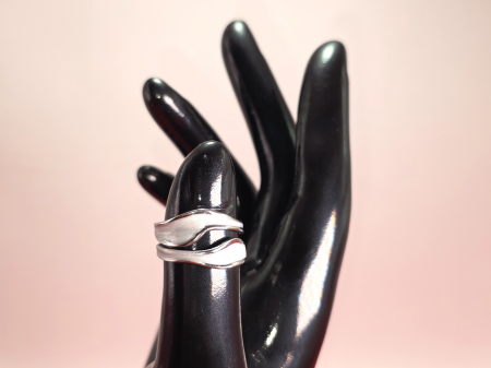 Inele - Inel Gloria alb argintiu