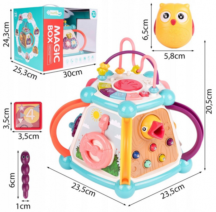 Cub Educațional Magic 7 în 1 – Jucărie Interactivă pentru Dezvoltare și Distracție [3]