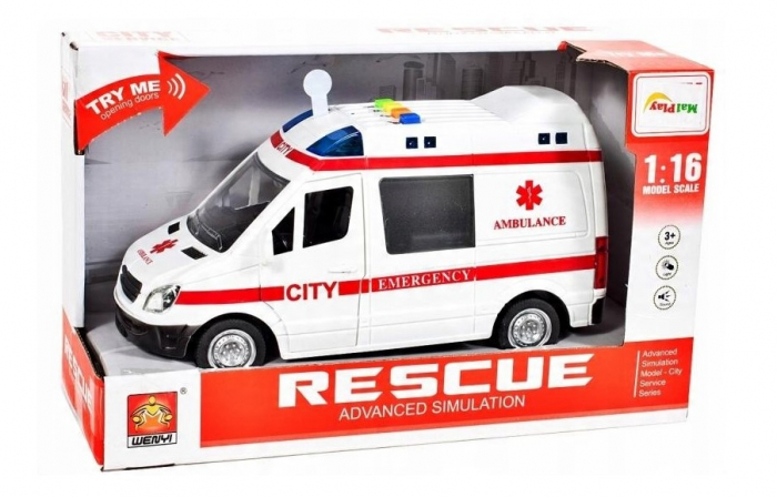 Ambulanță cu sunet și lumină – Scară 1:16 [10]