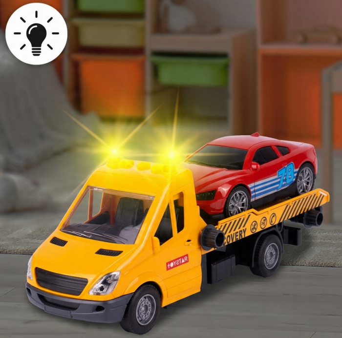 Auto Platformă – Asistență Rutieră / Camion de Remorcare – Cu Lumină, Sunet și Tracțiune [8]