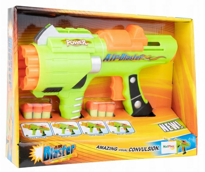 Pistol cu Gloanțe din Spumă – Set Complet cu 12 Proiectile [8]