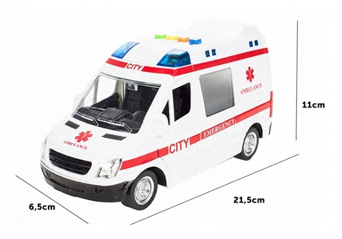 Ambulanță cu sunet și lumină – Scară 1:16 [6]