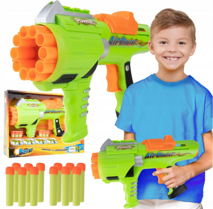 Pistol cu Gloanțe din Spumă – Set Complet cu 12 Proiectile [1]