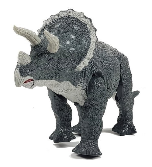 Dinozaur Mare Triceratops Gri – Cu Baterii [3]