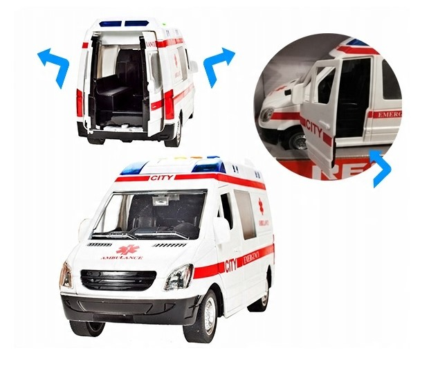 Ambulanță cu sunet și lumină – Scară 1:16 [7]