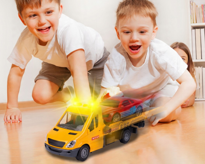 Auto Platformă – Asistență Rutieră / Camion de Remorcare – Cu Lumină, Sunet și Tracțiune [6]