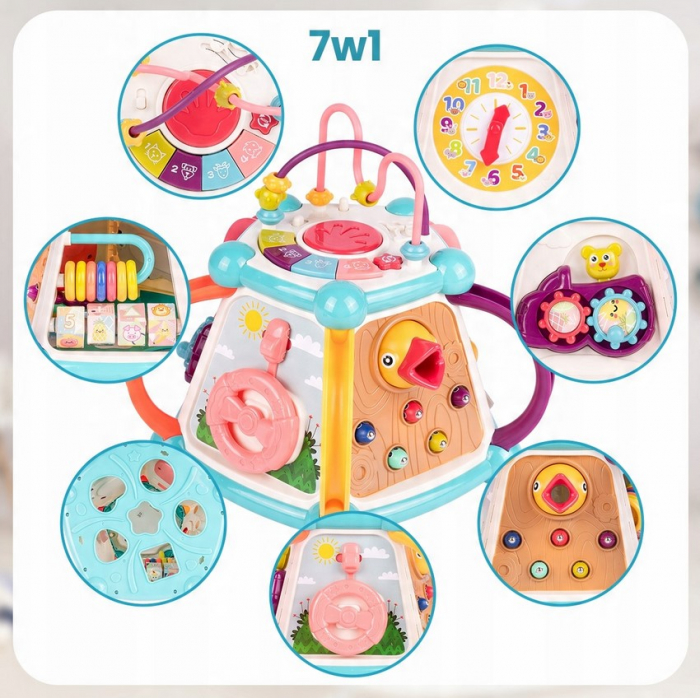 Cub Educațional Magic 7 în 1 – Jucărie Interactivă pentru Dezvoltare și Distracție [10]