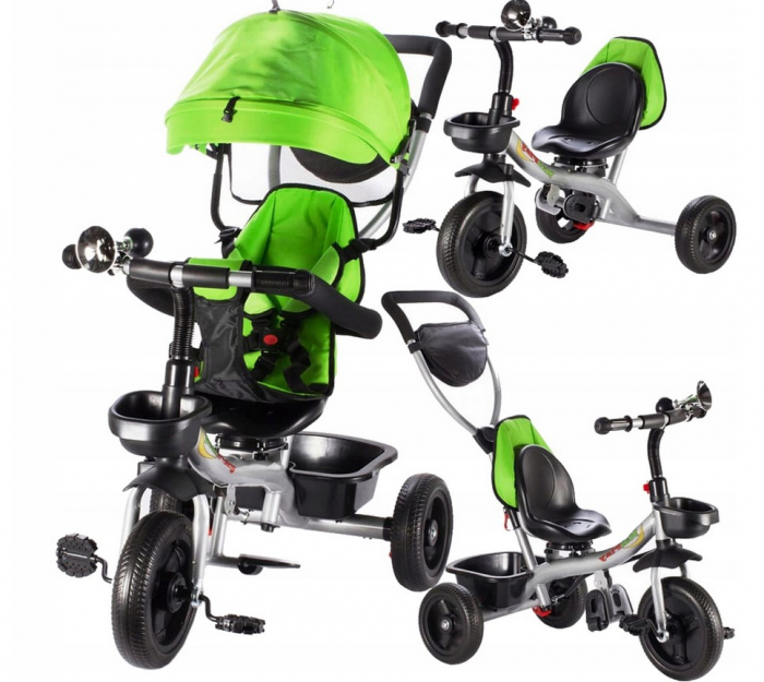 Tricicletă Pivotantă cu Acoperiș Verde [2]