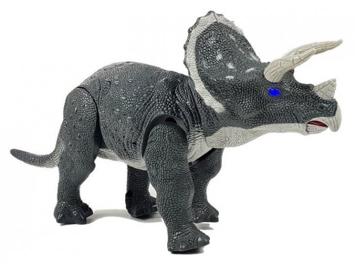 Dinozaur Mare Triceratops Gri – Cu Baterii [4]