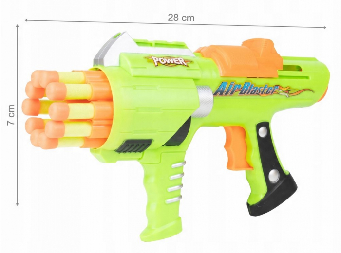 Pistol cu Gloanțe din Spumă – Set Complet cu 12 Proiectile [2]
