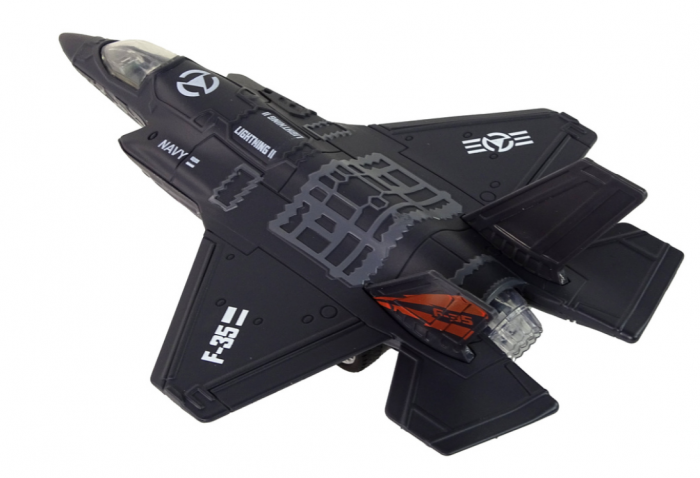 Avion cu Fricțiune, Lumini și Sunete, Scară 1:72, Negru [3]