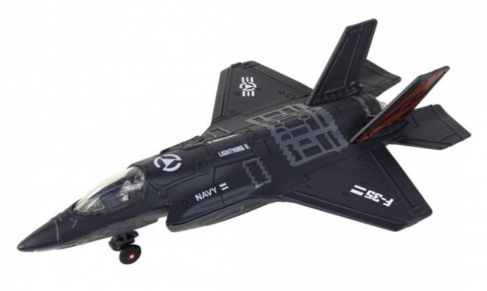 Avion cu Fricțiune, Lumini și Sunete, Scară 1:72, Negru [2]