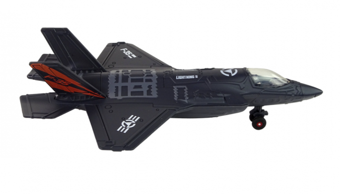 Avion cu Fricțiune, Lumini și Sunete, Scară 1:72, Negru [4]