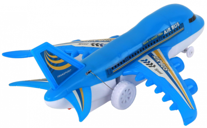 Avion cu telecomandă R/C – Lumini, Albastru, DIY (de asamblat) [4]