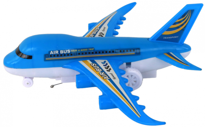 Avion cu telecomandă R/C – Lumini, Albastru, DIY (de asamblat) [3]