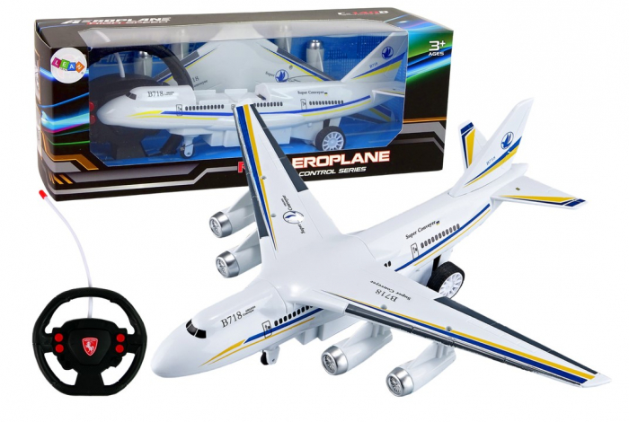 Avion de pasageri cu telecomandă + Volan în formă de ghidon [1]