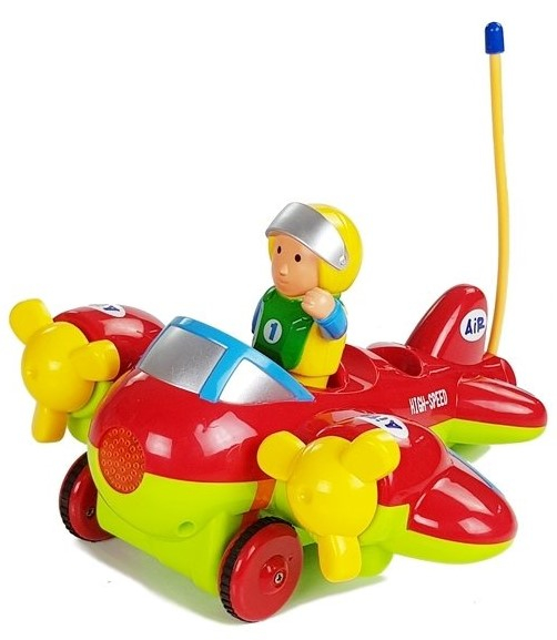 Avion R/C pentru Bebeluși – cu Volan Telecomandă | Culoare Roșie [2]