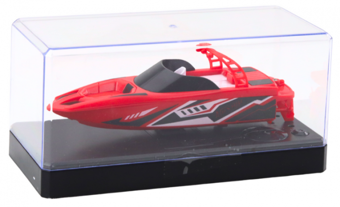 Barcă cu Motor Remote Control RC Albă și Roșie 15 cm [2]