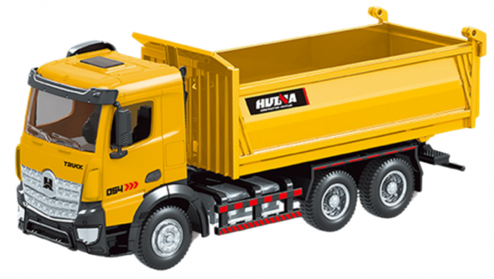 Camion basculant metalic Huina galben, scară 1:50 [2]