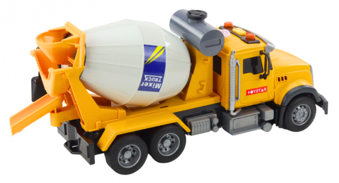 Camion Betoniță cu Tambur Rotativ, Lumini și Sunete, Galben [3]