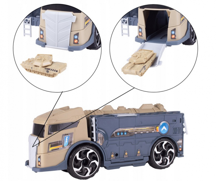 Camion Militar cu Lansator de Rachete – Set cu Stație de Alimentare și Semne [6]