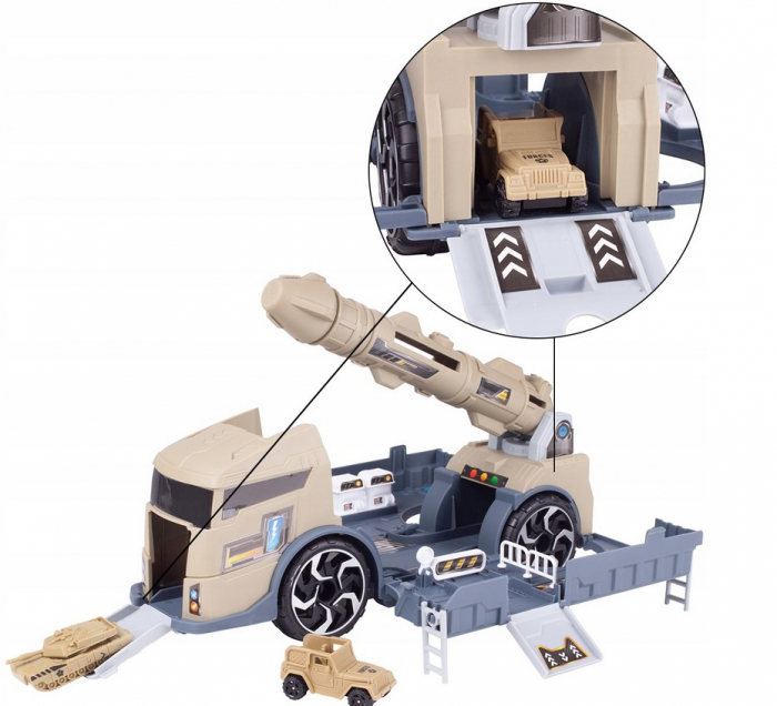 Camion Militar cu Lansator de Rachete – Set cu Stație de Alimentare și Semne [7]