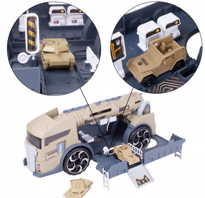 Camion Militar cu Lansator de Rachete – Set cu Stație de Alimentare și Semne [5]