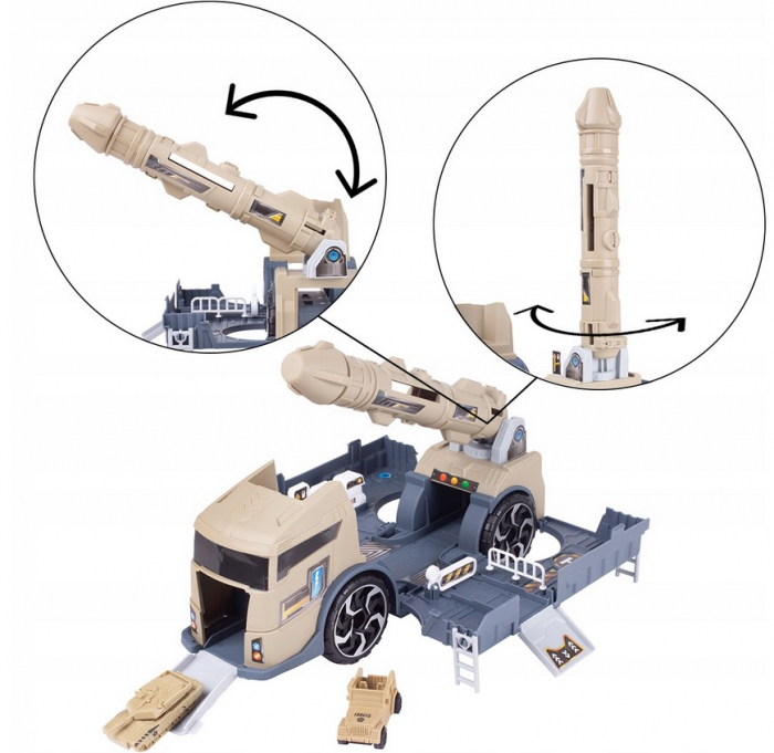 Camion Militar cu Lansator de Rachete – Set cu Stație de Alimentare și Semne [8]