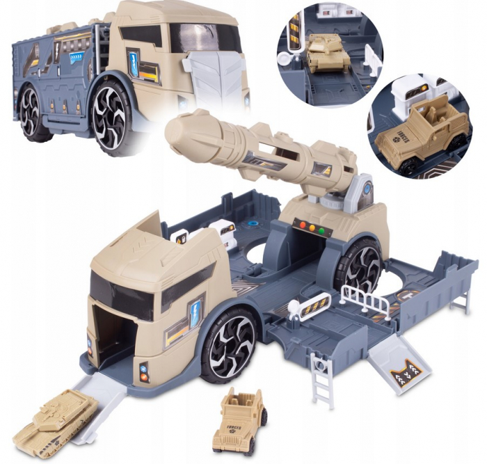 Camion Militar cu Lansator de Rachete – Set cu Stație de Alimentare și Semne [2]