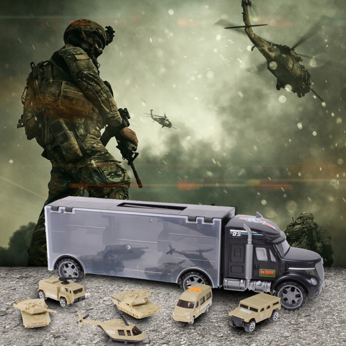 Camion Militar cu Vehicule – Set 13 în 1 [8]