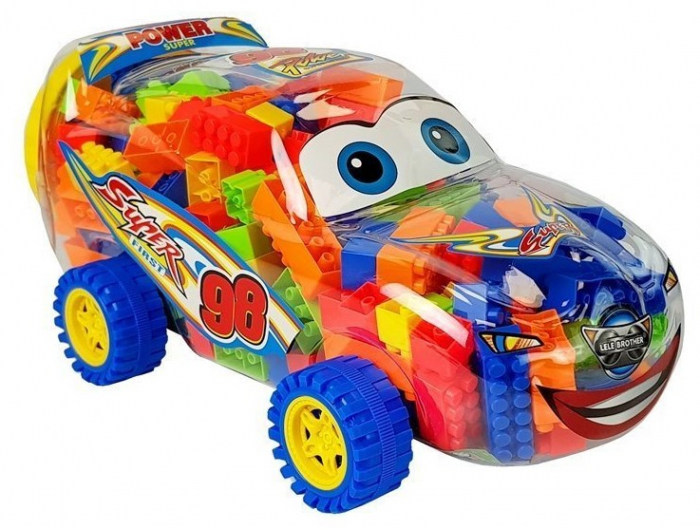 Cărămizi de construcție într-un borcan – Mașină de 35 cm, 205 piese [4]