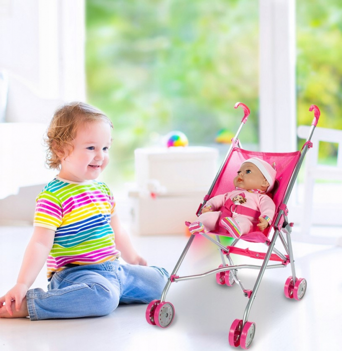 Cărucior de jucărie tip umbrelă pentru păpuși – model Unicorn [3]