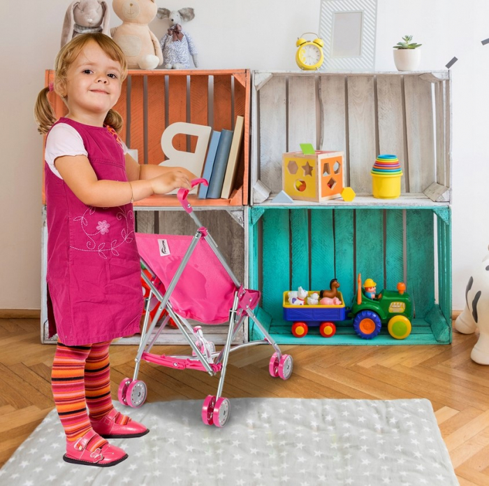 Cărucior de jucărie tip umbrelă pentru păpuși – model Unicorn [5]