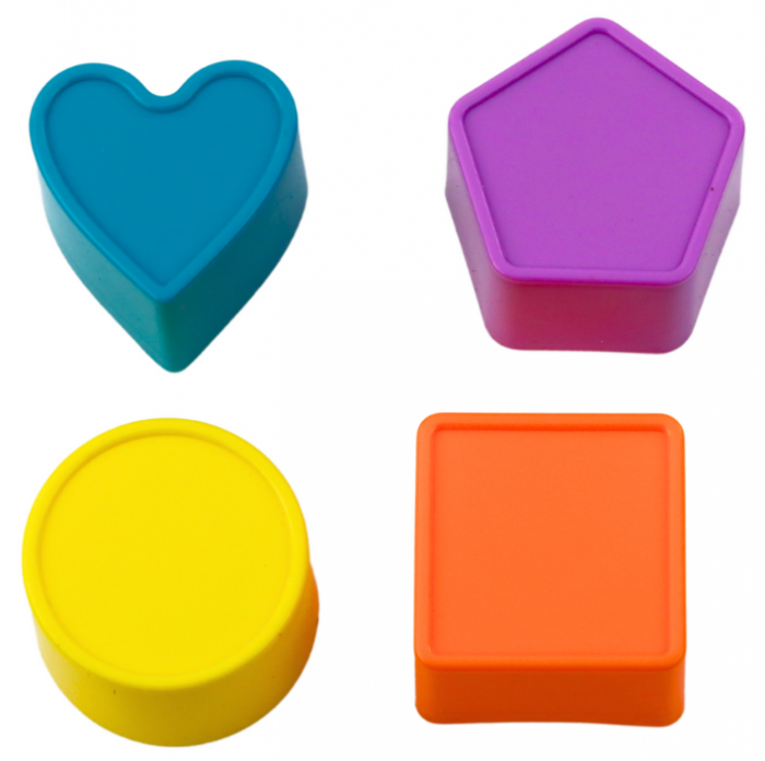 Cub senzorial educativ pentru copii – sorter flexibil colorat [4]