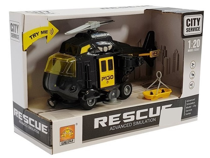 Elicopter de salvare cu baterii 1:20 cu sunet și lumină [4]