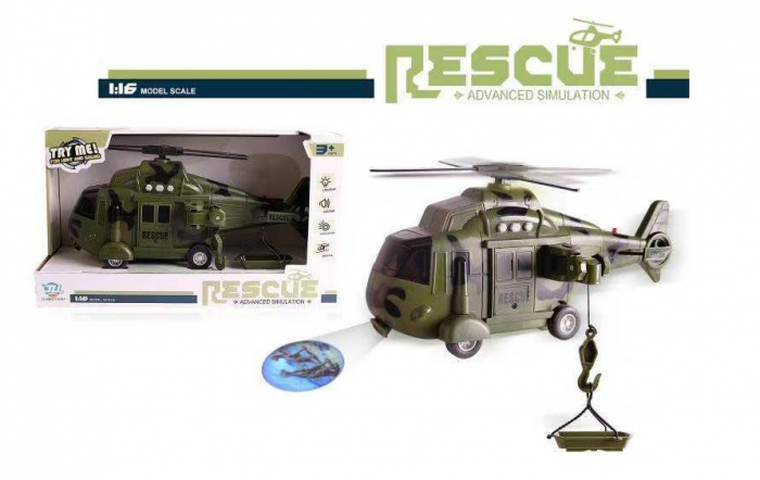 Elicopter Militar de Salvare cu Lumină și Sunet – Model Mare [1]