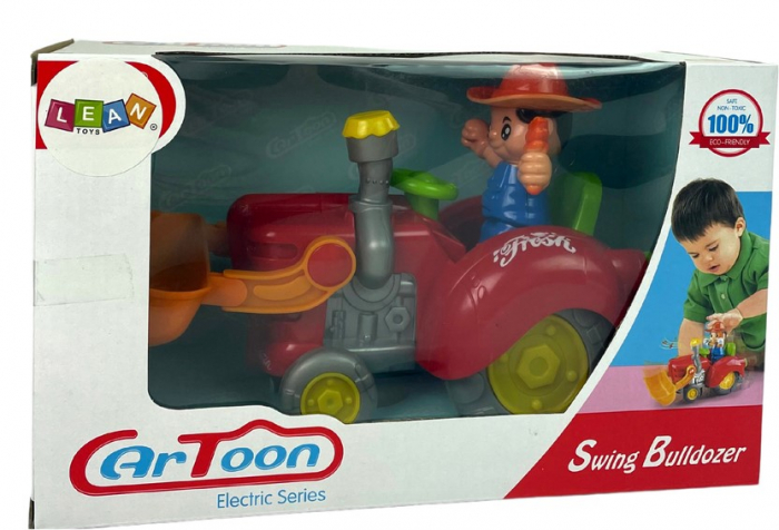 Excavator Interactiv Tip Tractor cu Baterii, Muzică și Lumină [2]