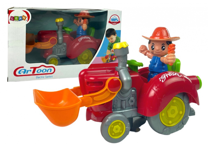 Excavator Interactiv Tip Tractor cu Baterii, Muzică și Lumină [1]