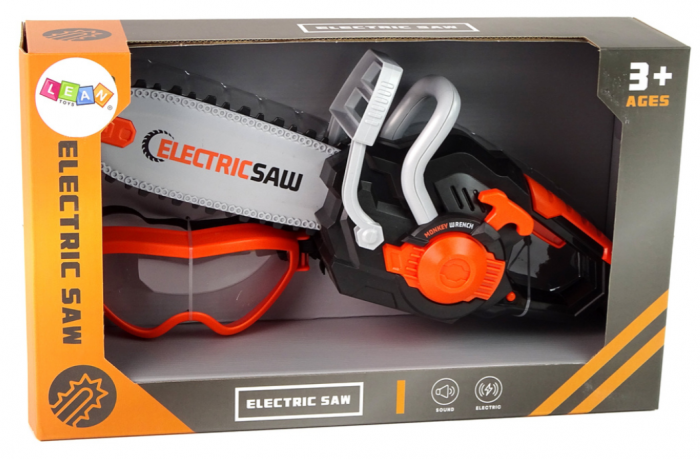 Fierăstrău electric de jucărie DIY – Negru cu Sunete [5]