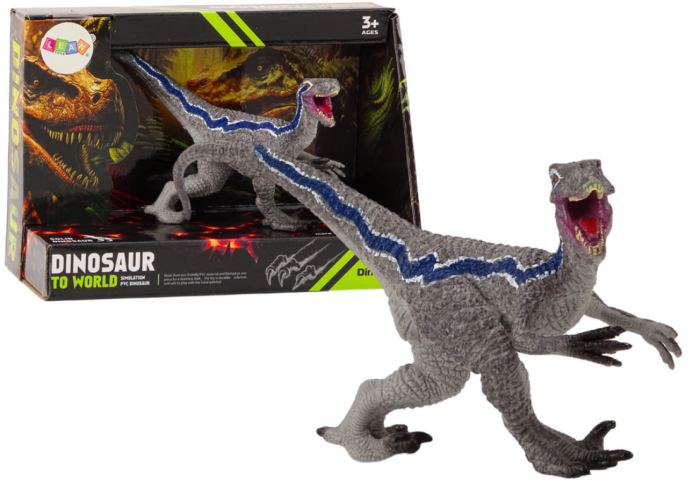 Figurină de Colecție Dinozaur Velociraptor Gri, 1 Bucată [1]