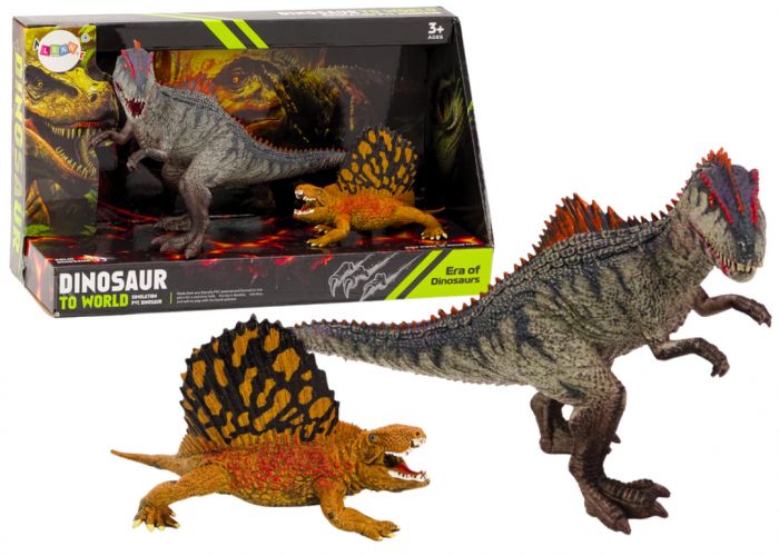 Figurine Dinozauri Dimetrodon și Allosaurus, Set 2 Bucăți [1]