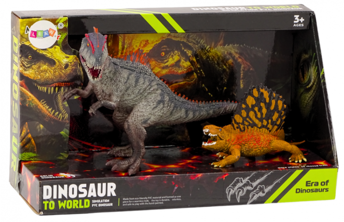 Figurine Dinozauri Dimetrodon și Allosaurus, Set 2 Bucăți [3]